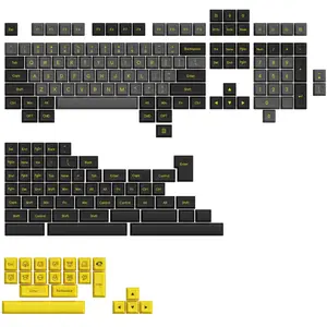 AKKO Black & Gold ABS SAL Keycap Set (195-Key)