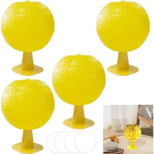 ITCDD 4pcs Piège à mouches à fruits boule collante piège à mouches mul... pas cher