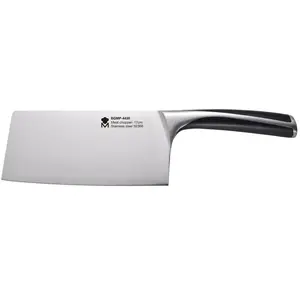 MasterPRO Elegance | 17,5 cm Hackmesser | Hochwertiges Edelstahl-Hackmesser | Matte Oberfläche | Ergonomischer Griff pas cher