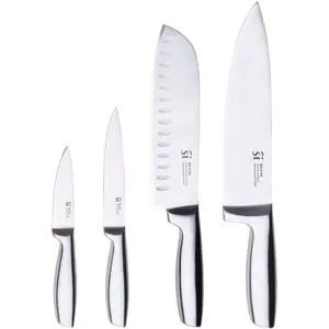 Bergner - 4 Couteaux de cuisine argentés OSVendu paramazon