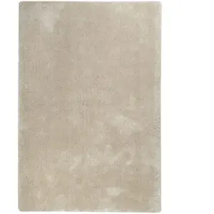 Esprit Tapis uni design en polyester beige mix 160x230