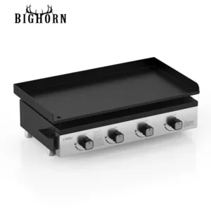 BIGHORN Plancha Gaz 4 Brûleurs en Acier Cuisson Teppanyaki pas cher