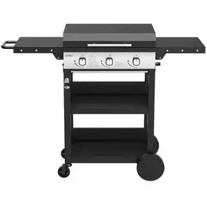 Comparateur de prix : BIGHORN Plancha gaz de 3 brûleurs avec chariot et couvercle;7.2kw