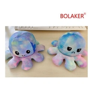 Peluche douce pieuvre réversible BOLAKER® 20cm, Couleur pas cher