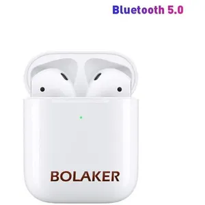 Bolaker Ecouteurs I200 TWS Sans Fil Compabitlbe avec iOS et Android, Blanc pas cher