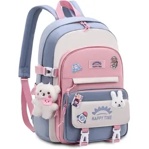LECOO Cartable Fille Primaire, Sac a Dos Fille Sacs Scolaires Léger Im...Vendu parcdiscount