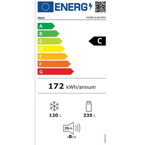 Haier Combine Classe C Inox 352L HDPR1618CNPK pas cher