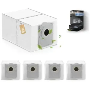 Lot De 12 Sacs Aspirateur Pour Ecovacs DEEBOT X8/T50/T80 Etc. - Capacité 3,6L, Filtration Charbon Actif, Pack économique