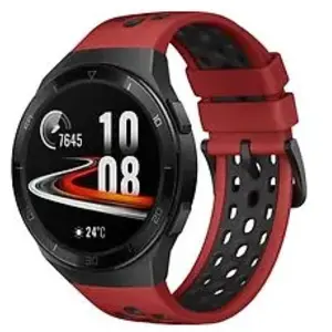 Comparateur de prix : Huawei Watch GT 2e 46 mm noir bracelet en silicone rouge