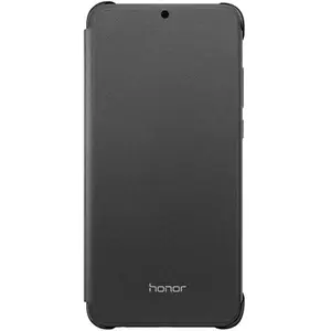 Honor 8 X - PU Flip Protective Cover Cover Cover - Noir Midnight pas cher