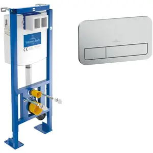 Pack Bâti-support autoportant ViConnect + Plaque de commande chromée m... pas cher