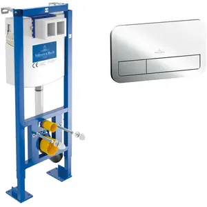 Pack Bâti-support autoportant ViConnect + Plaque de commande chromée -... pas cher