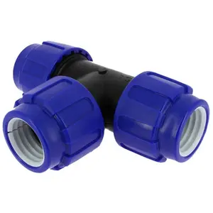 BRICO CONCEPT Té polypropylène égal compression 16bar PE Ø63 pas cher