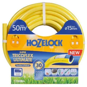 Comparateur de prix : Hozelock - Tricoflex 139155 19 mm 50 m jaune Tuyau d'arrosage Y696172