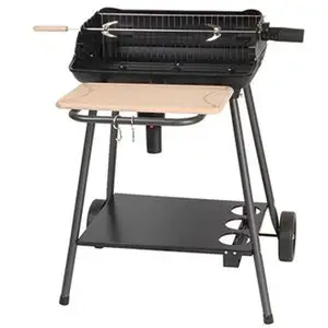 Comparateur de prix : SOMAGIC Barbecue à charbon de bois avec fonction rôtissoire - Noir - 70 x 79 x 86 cm