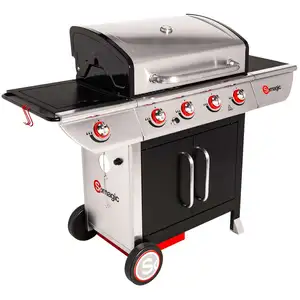 Comparateur de prix : Somagic - Barbecue au gaz manhattan 450GPI - 4 brûleurs + réchaud 14kW