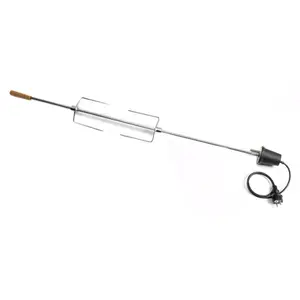SOMAGIC Kit tournebroche pour barbecue Mechoui ou Rotissoire broche 113 cm pas cher