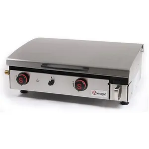 Comparateur de prix : Plancha à gaz - SOMAGIC - Arenc - 2 brûleurs - Inox