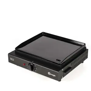 Comparateur de prix : SOMAGIC Plancha électrique Oliana 1 bruleur plaque fonte - 43 x 37 cm