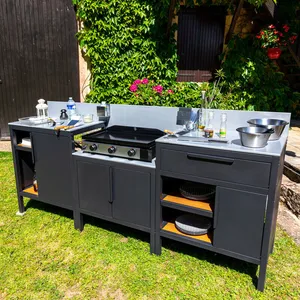 La cuisine extérieure 3 modules - Somagic 234,5 x 58,5 x 110,5 cm pas cher