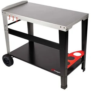 Comparateur de prix : Desserte pour plancha SOMAGIC Sidelia - Gris et noir - 90x47 cm
