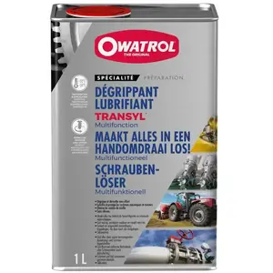 DURIEU OWATROL - TRANSYL - Dégrippant et Lubrifiant Multifonction - 1L pas cher