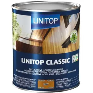 Comparateur de prix : Linitop 2046 Durieu Linitop classic lasure satin 2,5 L Chêne Moyen