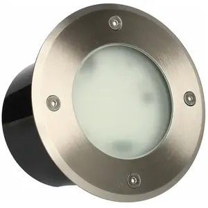 Comparateur de prix : Arlux Lighting Spot LED encastrable PATIO V2 - 9W - 3000K - 500lm - Ø130 mm - Inox