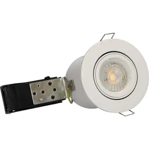 Comparateur de prix : AREV Spot orientable blanc BBC Avec spot LED GU10 350 Lm