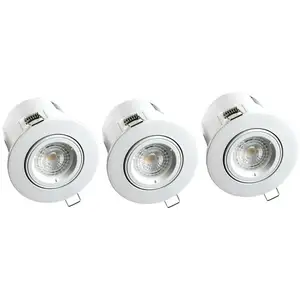 Comparateur de prix : Spot encastrable orientable Birdy - Blanc - GU10 - 3*380lm - Ø100