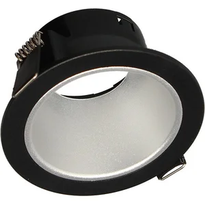 Collerette NAXOS Fixe Ø88 IP20 pour lampe Ø50, Noir&Argent pas cher