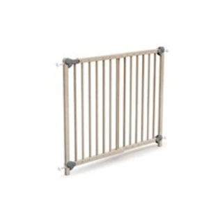 WEBABY Barrière de sécurité bébé extensible en bois Hêtre Brut 110 cm pas cher