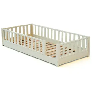 Lit au sol enfant en bois - 90x190
