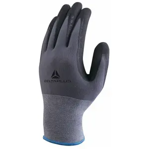 DELTA PLUS Gant tricot polyamide + picots nitrile pas cher