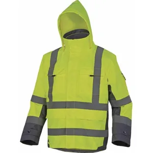 Parka Delta Plus 4 en 1 tarmac haute visibilté polyester jaune fluo / gris - D020TARMAJG 42/44 (l)