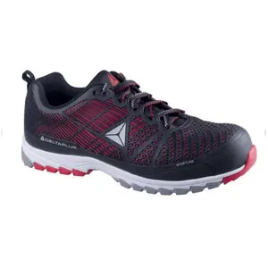 Deltaplus Baskets de sécurité S1 sans métal Delta Plus Sportline noires / rouges pointure 41 pas cher