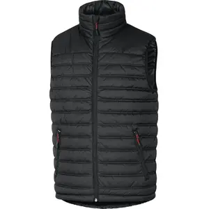 Comparateur de prix : Deltaplus Gilet doudoune sans manche en polyamide ripstop enduit PU noir/rouge TS - - GDOONNRPT