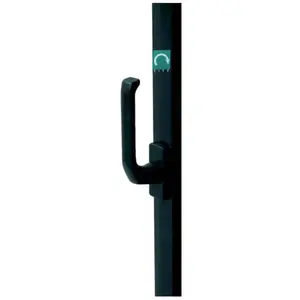 Crémone pompier à poignée rotative l.3m noir - iseo - 43003003 pas cher