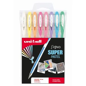 uni-ball Rollers Gel SIGNO Mitsubishi Pencil - Pointe Moyenne - Couleurs Pastel pas cher