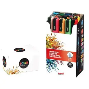 Comparateur de prix : 16 marqueurs peinture Pc-3m pointe conique fine 0,9 - 1,3 mm Posca