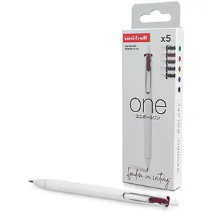 Comparateur de prix : Uni-Ball Rollerball Encre gel One 0,7 mm Étui 5 couleurs ORGANIC