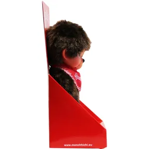 Bandai Monchhichi Garçon Bavoir Rouge 20 cm pas cher