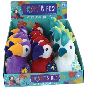 Cijep Personnage en peluche Jemini Oiseaux Tropicaux Musicaux 15 cm Modèle a... pas cher