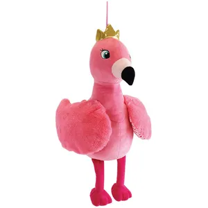 Cijep Jemini peluche/sac pyjama Flamingo 42 cm rose junior pas cher
