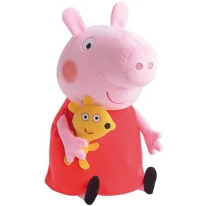 Peluche Peppa Pig - Jemini - 37cm - Rose, rouge et jaune - Pour bébé pas cher