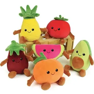 Comparateur de prix : Peluches fruits et legumes Jemini Fruity's (x6) 17 cm