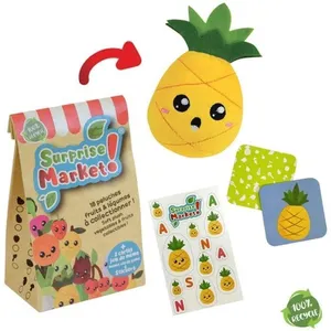 Comparateur de prix : Lot de 3 peluches Jemini Surprise Market Multicolore 10 cm 024118
