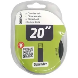 Durca Chambre à air vélo 20 pouces x 1,75/2,125 47/57-406 grosse valve pas cher