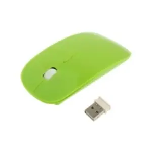 alsatek Souris optique sans fil Ultra-Fine Vert pas cher