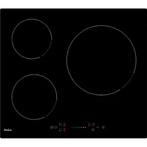 Amica - table de cuisson à induction 60cm 3feux 7000w gp371 - gp371 pas cher